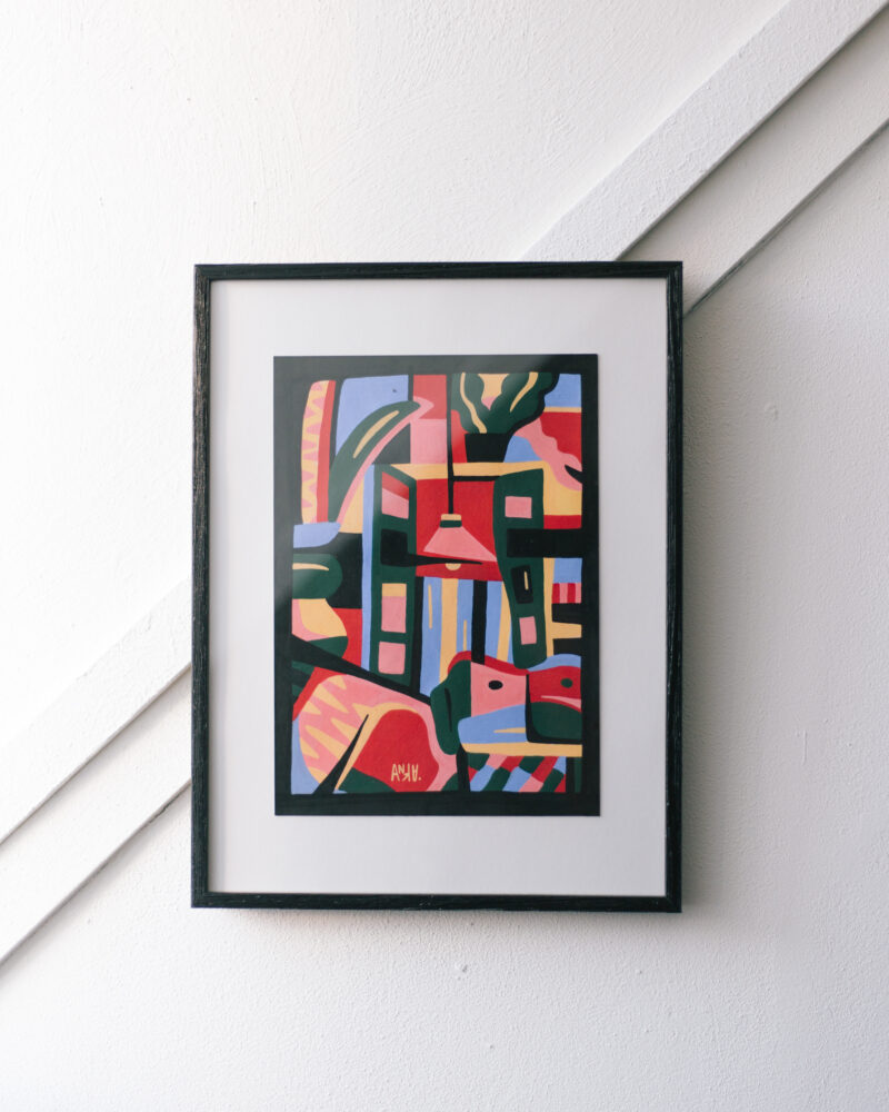SOLD - Woonkamer schilderij