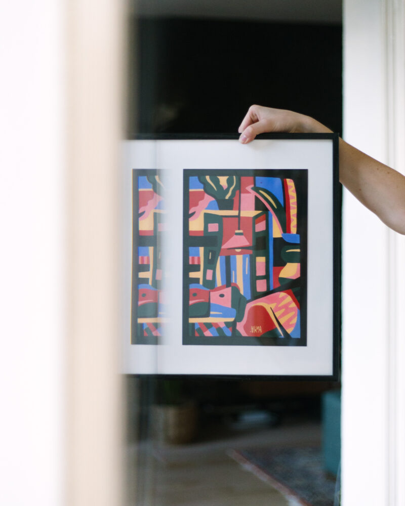 SOLD - Woonkamer schilderij - Afbeelding 3